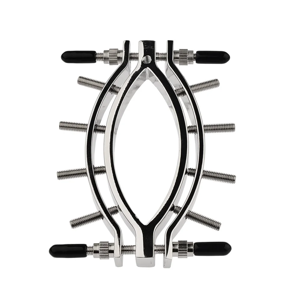 Vagina Speculum Stianless Steel Pussy Clamp with Spikes Labial Clamp Vaginal Expander Speculum Clitoris G-spot Flirt Fetish Bdsm Sex Toy Women vagina speculum
