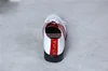 Black and White Sport Leather Shoes Hip Hop Popping Locking Breaking Trend Shoes Red and White Golf Professional Shoe 5
