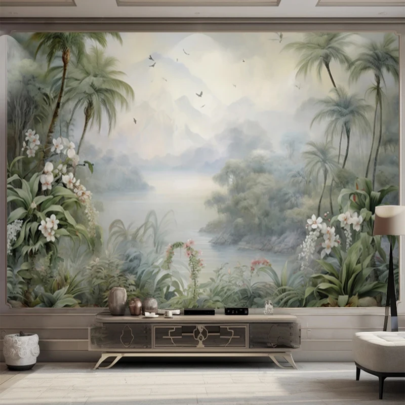 decoracao paredes paisagem da natureza plantas 02