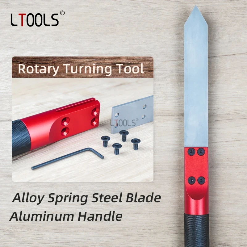 

Woodworking Rotary Cutting Tools Spring Steel 65Mn Steel Aluminum Alloy Turning Tool Woodworking Household Manual Tools DIY