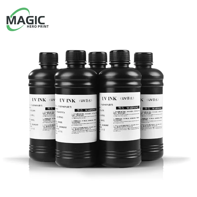 Led Gloss Ink Garrafa para Impressora Epson Verniz para Todos Inkjet uv L1800 1390 1410 R280 R330 1000ml Novo uv - Imagem 2