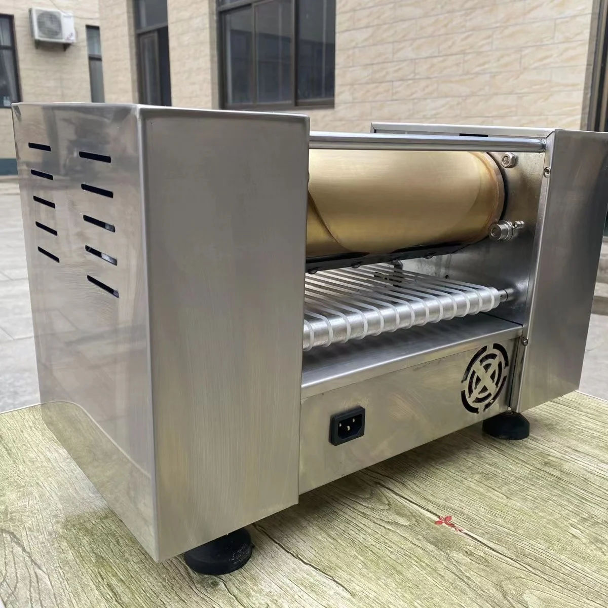 Description Picture 4 of itemCommercial Automatic Mini Mille Crepe Wrapper Cake Machine Thickness AdjustableThousand Layer Spring Roll Pancake Making Maker