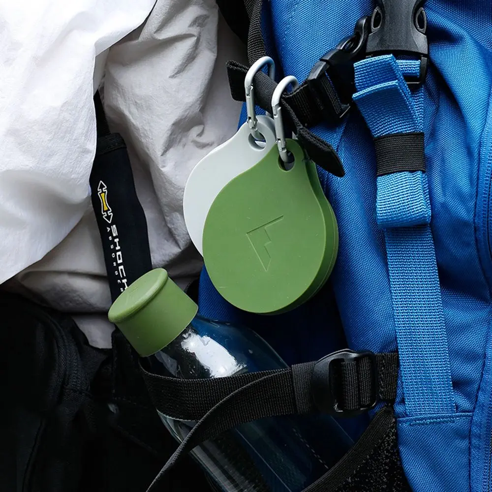 Mini Silicone Outdoor Travel Camping Teacup With Lid Drinking Mug Folding Cup Retractable Cup Coffee Mugs