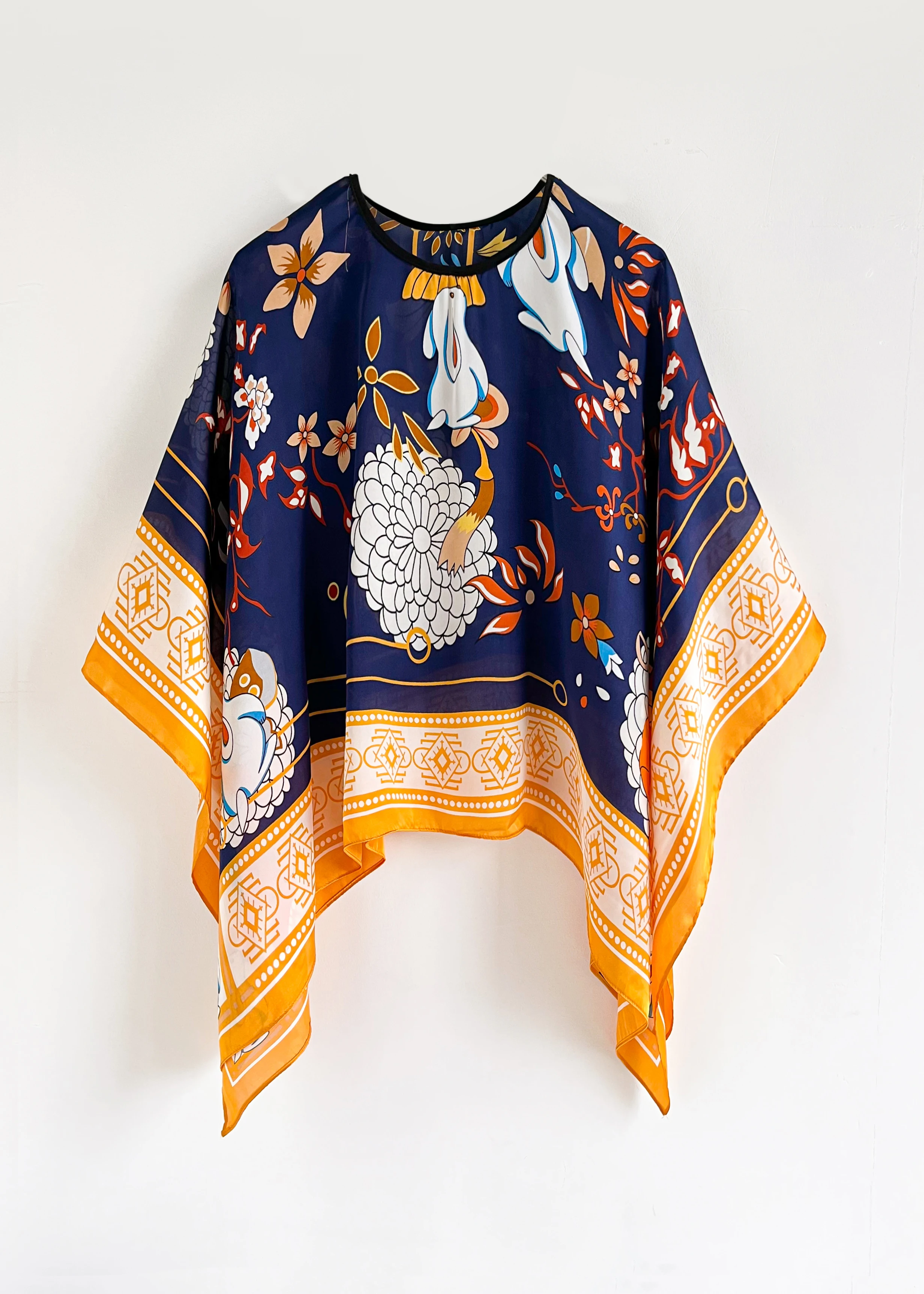 Poncho Pullover Shawl Sun Protection Scarf 2024 New Versatile Scarf Paired With Women's Loose Summer Sunscreen Leisure Clothing