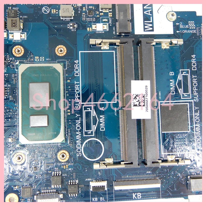 LA-K032P Dell Vostro 3400 3500 Inspiron 3501 노트북 메인보드용 i3-1125G4 CPU 노트북 마더보드 포함 100% 테스트 완료 OK