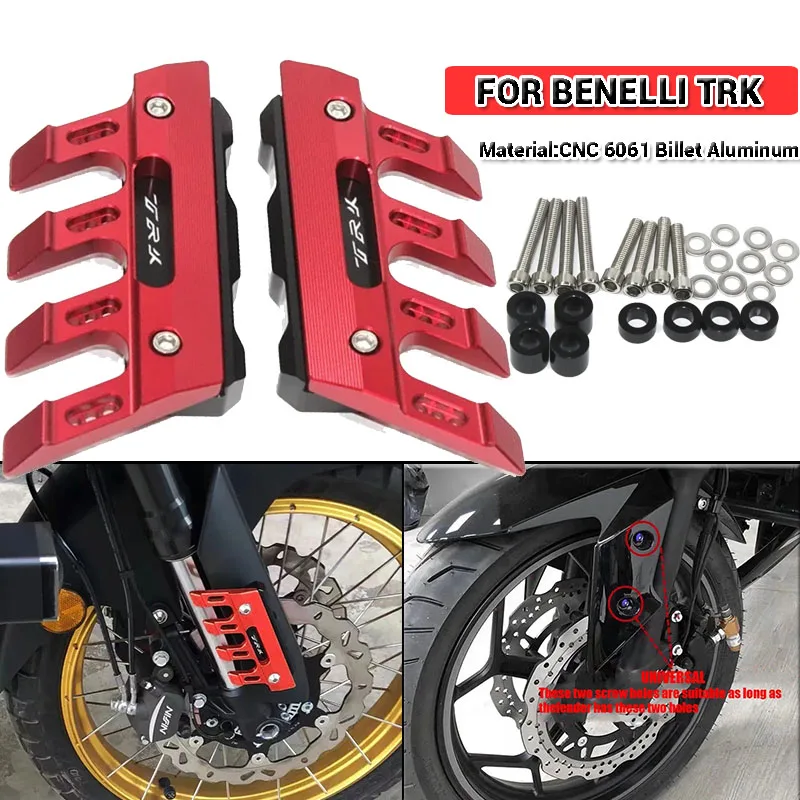 Per Benelli Trk251 Trk125 Trk502 Trk502X Parafango Moto Protezione Forcella Anteriore Protezione Blocco Parafango Anteriore Accessori Slider