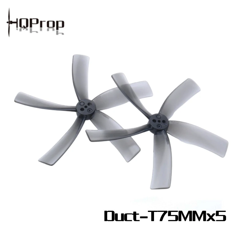 

10Pairs 20PCS HQPROP Duct T75MMX5 75mm 5-Blade PC Propeller 1.5mm for RC FPV Freestyle 3inch Cinewhoop Ducted Drones DIY Parts