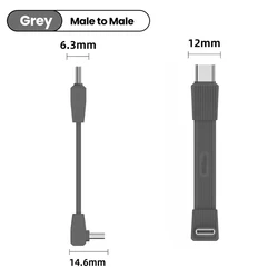 Ultra High - Speed 240W USB 4.0 Type - C Cable - 8K60Hz Fast Charging & Data Transmission - 42mm (Grey)