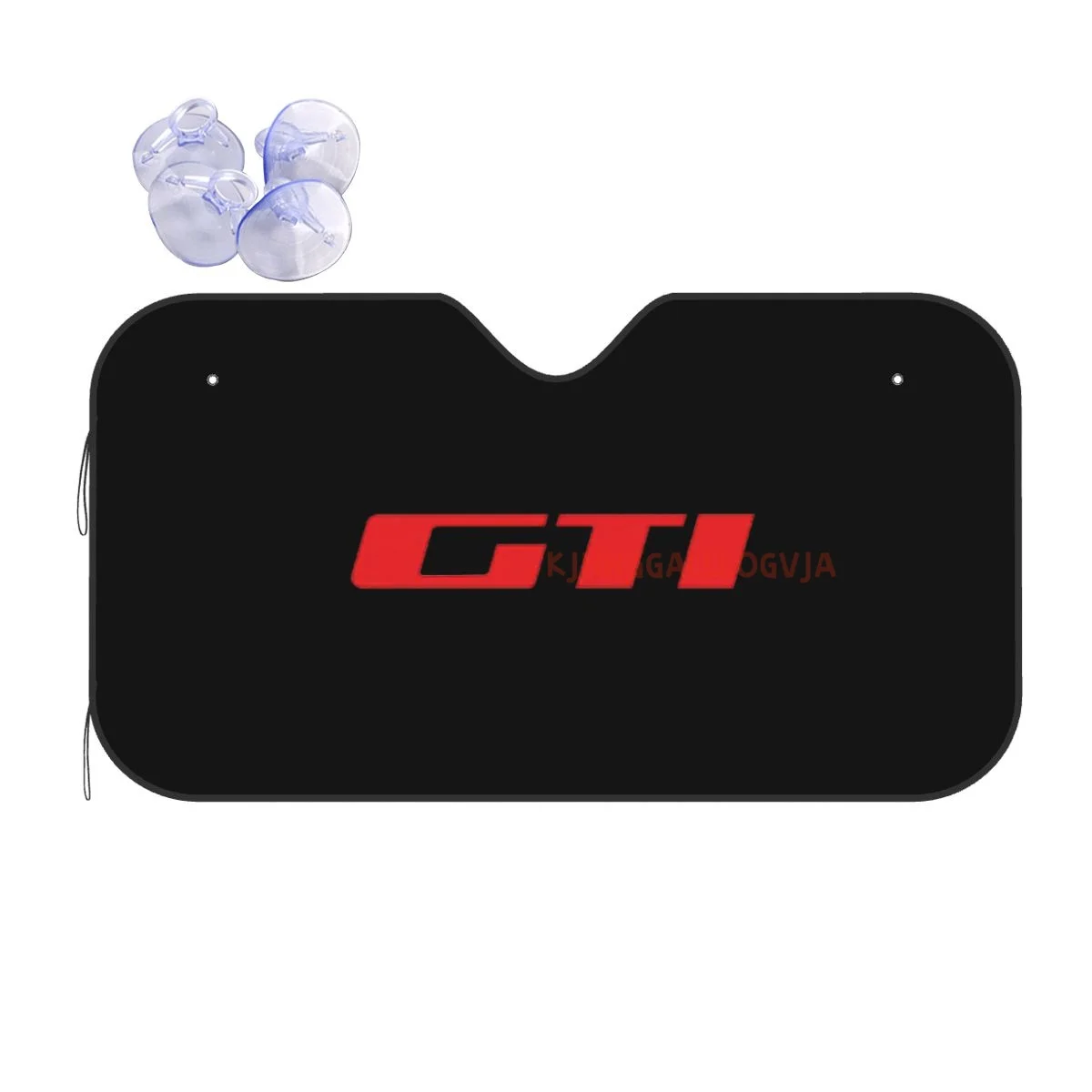GTI Car Reflective Sun Blocker Fits Small Sedans Mini SUVs Standard Sunshade Car Accessories