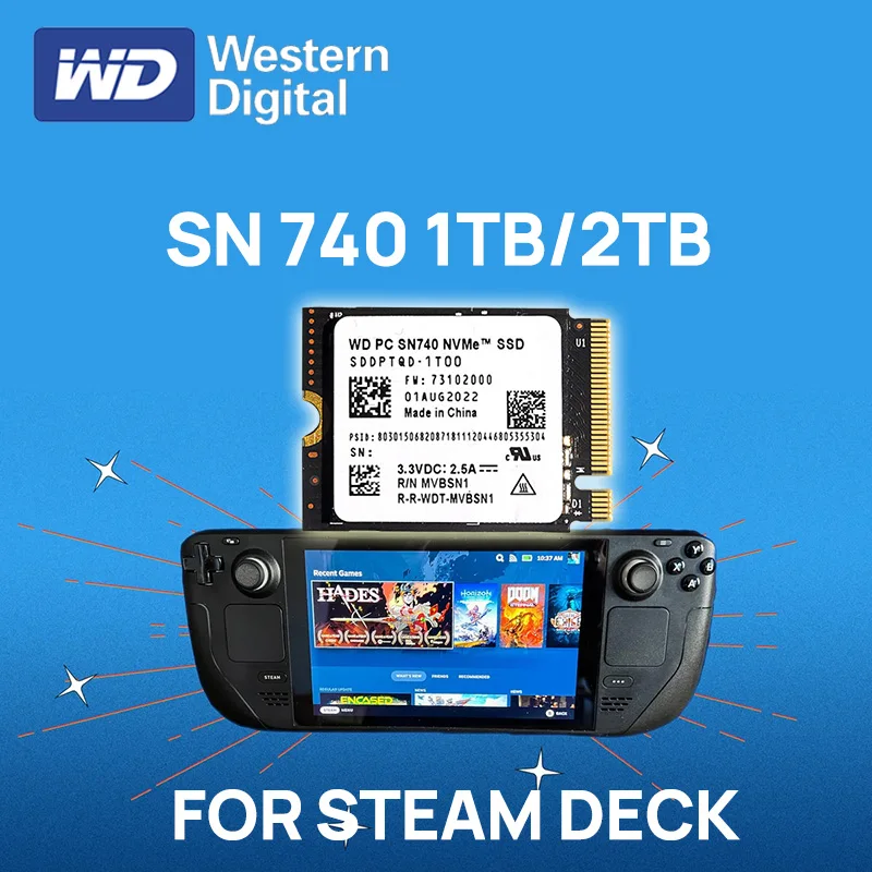 Western Digital SSD SN740 1TB 2TB WD 2230 M.2 NVMe PCIe 4.0 for