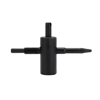 1pc Four Way Tire Valve Repair Tool Re-threading Threads of Tyre Valve Stem Core Removal Tool 4-in-1 Tire Nipple Fixing Tool 1