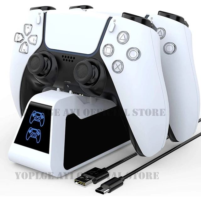 Estación de base de carga rápida para Sony PS5, controlador Dual, Joystick  inalámbrico, soporte de carga, accesorios de juego - AliExpress