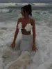 Sexy Bikini Swimsuit with Skirt Bandage Swimwear Women Brazilian Bikini 3 Pcs Bathing Suit A Line Skirt Summer Female 2