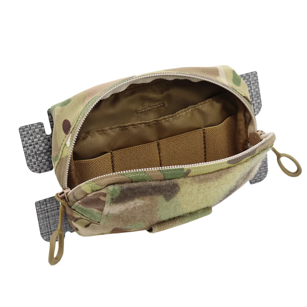 VULPO Tactical FCPC Vest MOLLE Adapt Admin Panel Pouch Chest Expansion Sub Bag Utility Map Pouch For Hunting Airsoft Vest 6