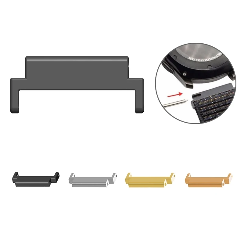 Quick Release Metal Watch Strap Connector Lugs Adapter Attachment, 2pcs