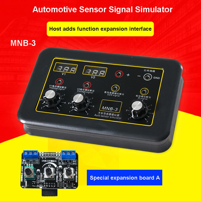 

MNB-3 Auto Sensor Simulator Vehicle Automobile Signal Generator Voltmeter MNB-3 Tester Car Oxygen Oil Pressure Sensor Simulator