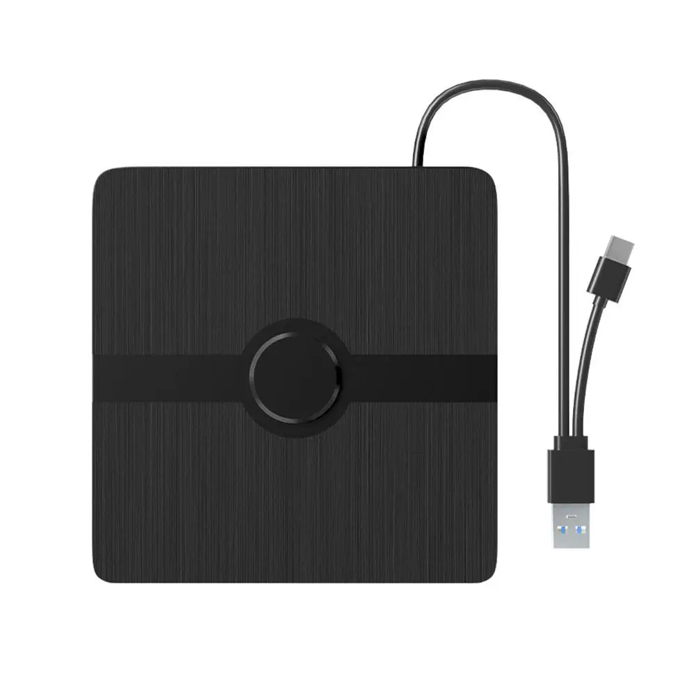 External DVD Drive USB 3.0 Type-c 3D Portable Mobile Optical Drive CD DVD Burner Player Card Reader For Laptop Windows 11 M H6K5