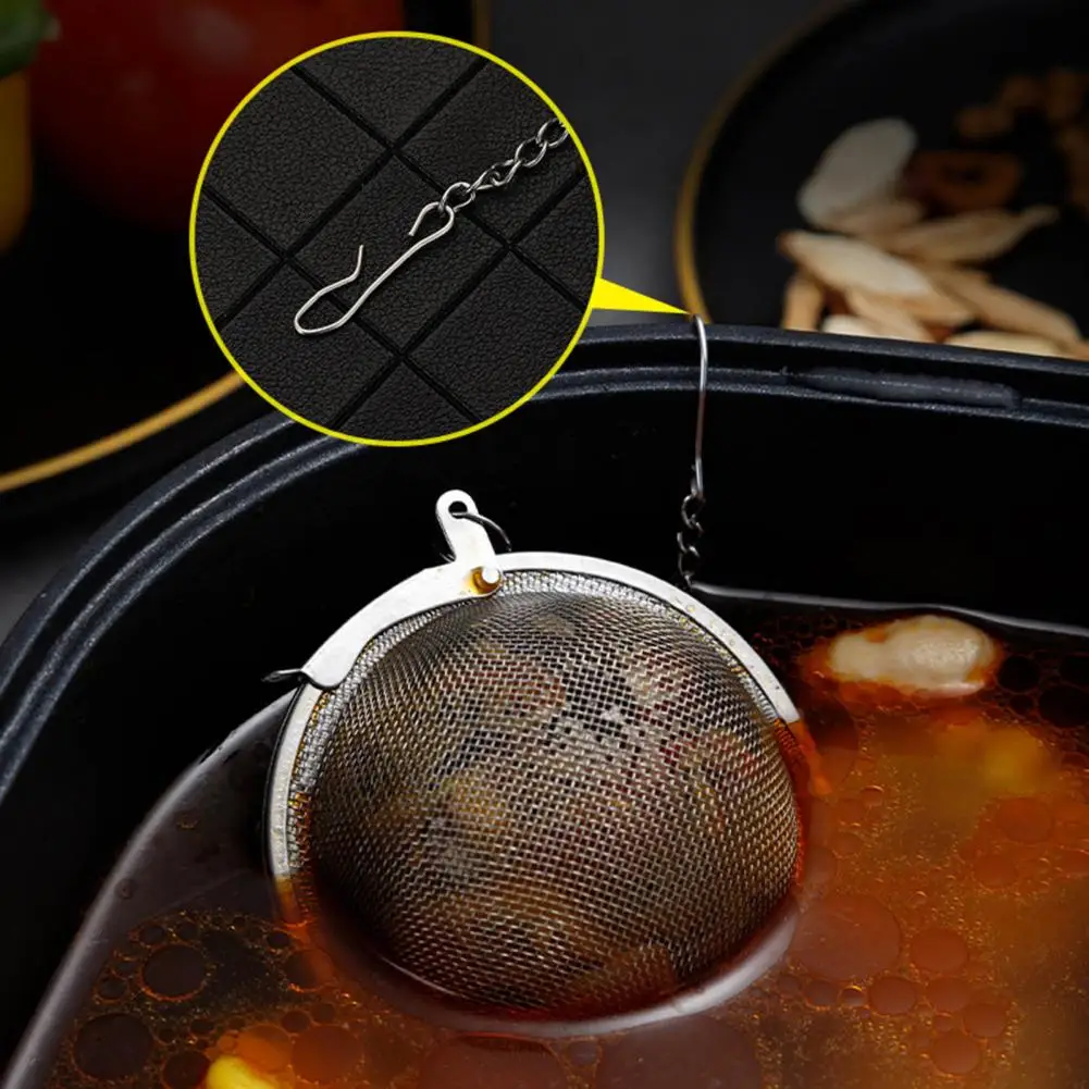 Tea Infuser Versatile Seasoning Ball Durable Stainless Steel Tea Strainer Ball High-quality Rust-proof Steeping
