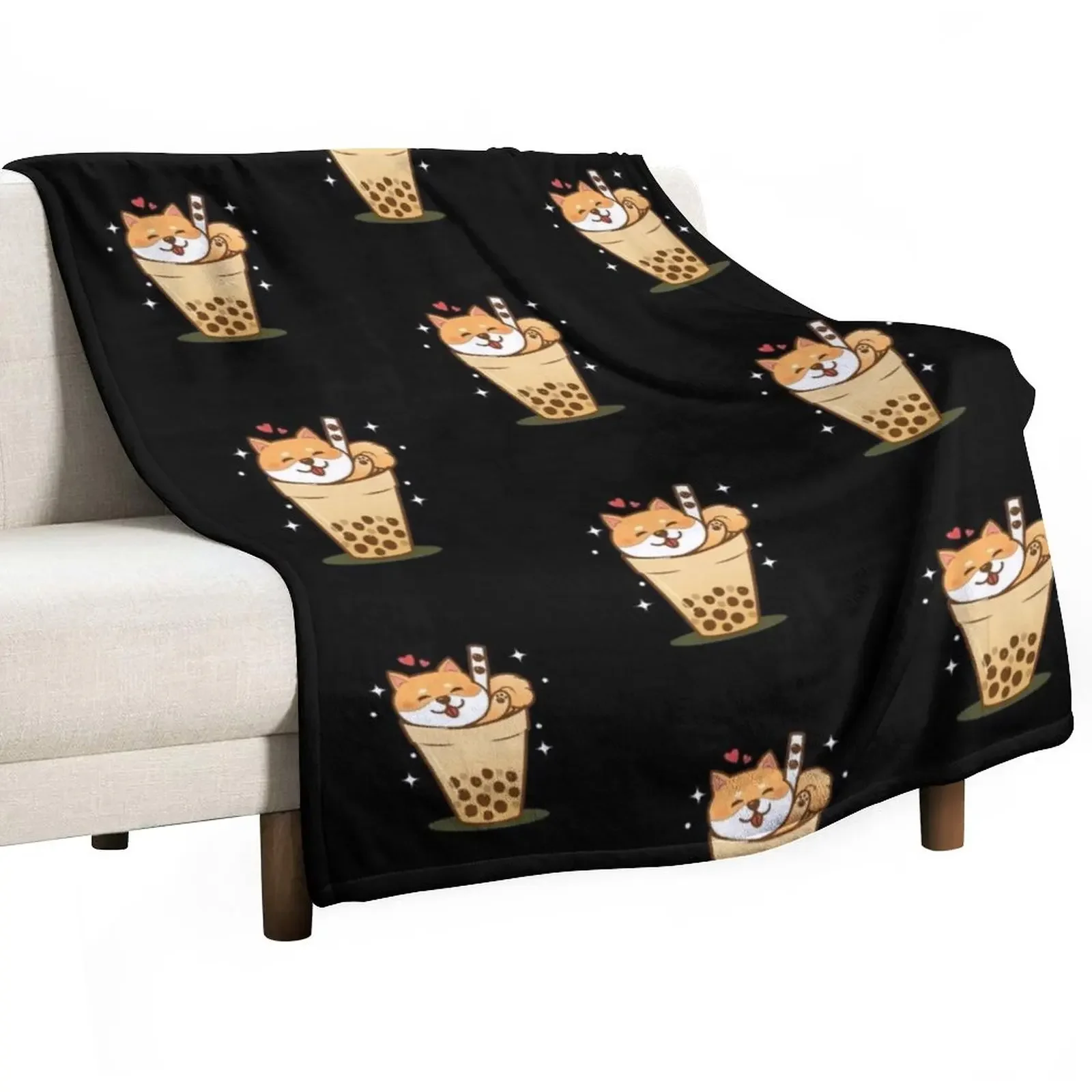 

Shiba Inu Throw Blanket Summer Beddings Thins Plaid Blankets