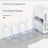 3pcs Clear Bag Storage Divider Closet Finishing Divider Purse Handbag Storage Rack Transparent Book Organizer Stand 1