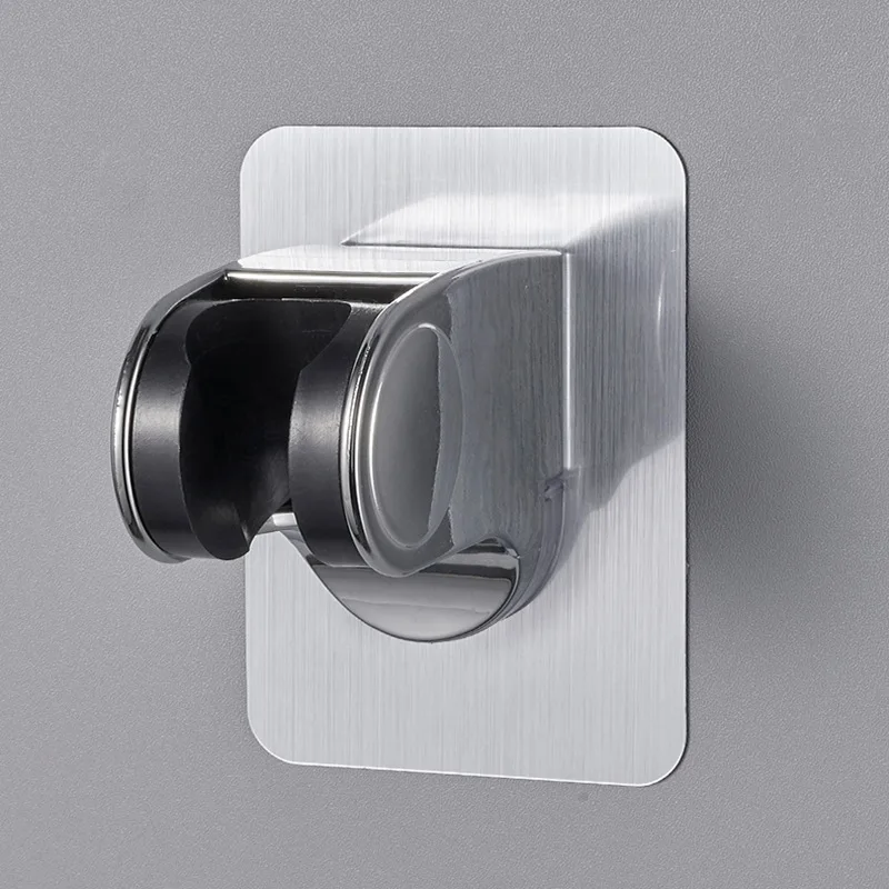 Universal Showerhead Holder Wall Mounted Punch Free Adjustable Shower Bracket Self Adhesive Bathroom Accessory