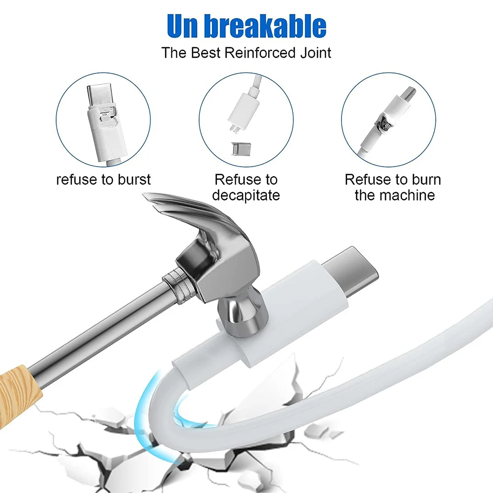รูปสินค้า สายชาร์จ USB-C ความเร็วสูง รองรับ iPhone Huawei Samsung Xiaomi