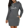 Casual Daily Simplicity Dresses Comfortable Fashion Slim Fit Pocket Long Sleeves Hoodies Womens Sweatshirts Collar Zipper Design 1