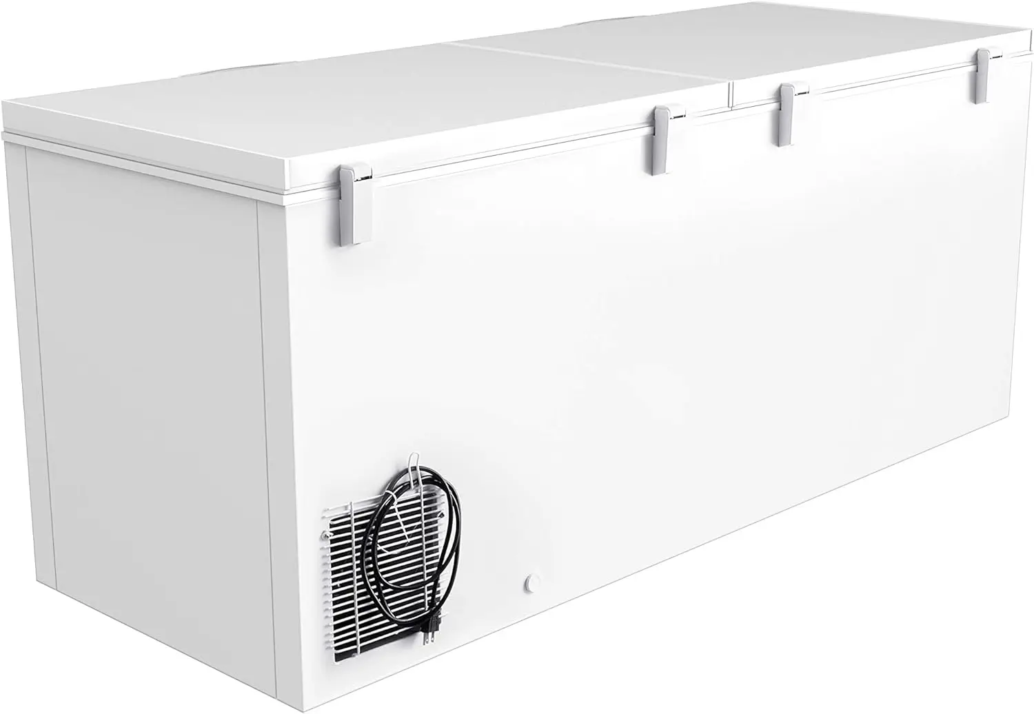SCF-20C Chest Freezer 20 Cu. Ft White Universal Deep Freezer Smooth Rolling Casters Compact Freezer 5