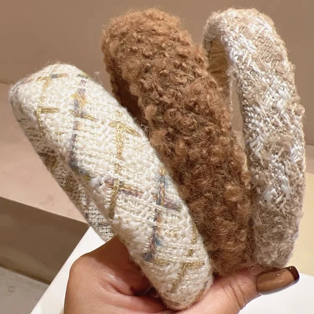 

Обруч для волос женский из шерстяной ткани, 2 шт.