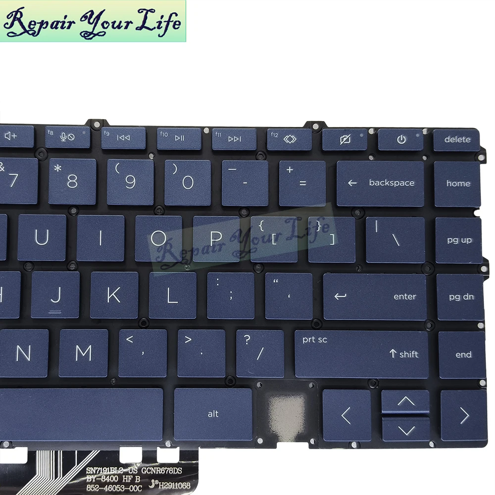 US Backlit Keyboard for HP Spectre X360 16-F 16-f0013dx