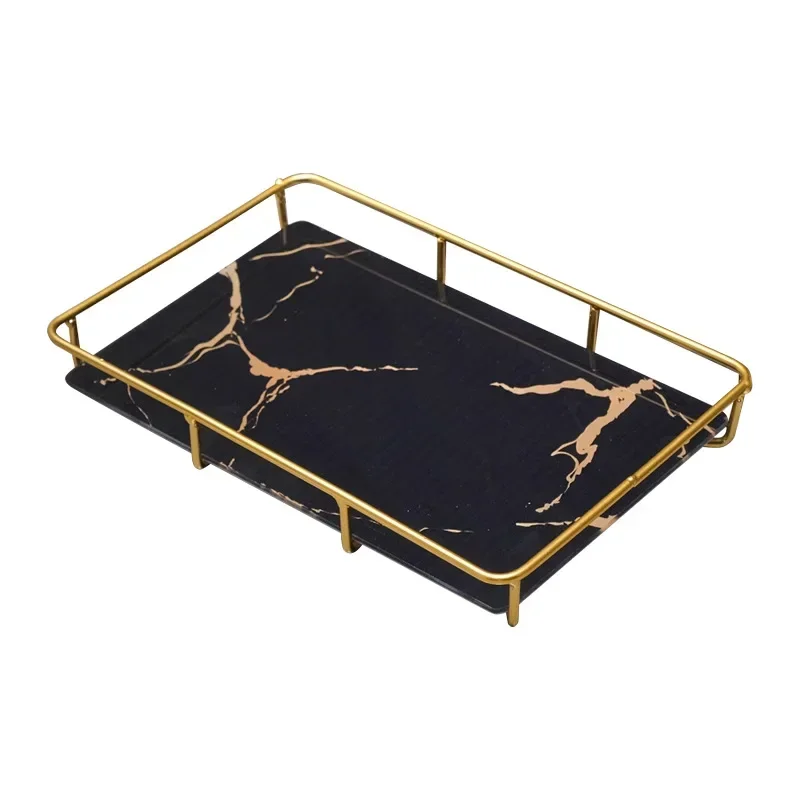 New Light Luxury Style Bathroom Toilet Washbasin Cosmetic Box Storage Rack Storage Rack Washbasin Desktop Tray Storage Items 2