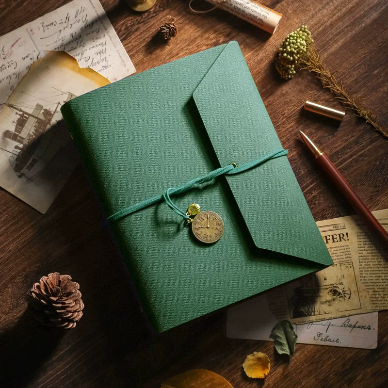 Leather-Cover Scrapbook & Photo Album with Writable Pages - Large Capacity for Stickers, Photocards, and Travel Memories