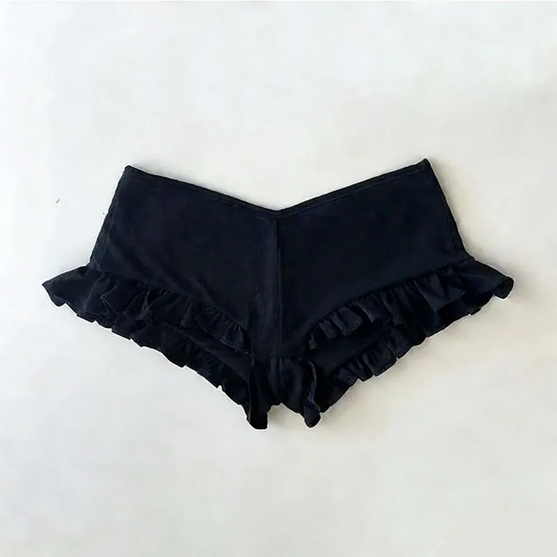 Sommerliche neue Shorts im koreanischen Stil, asiatische Kultur, Ins-Style, gestreifte Spitze, Hot-Girl-Shorts, europäische und amerikanische Mode, süße Damen-Shorts