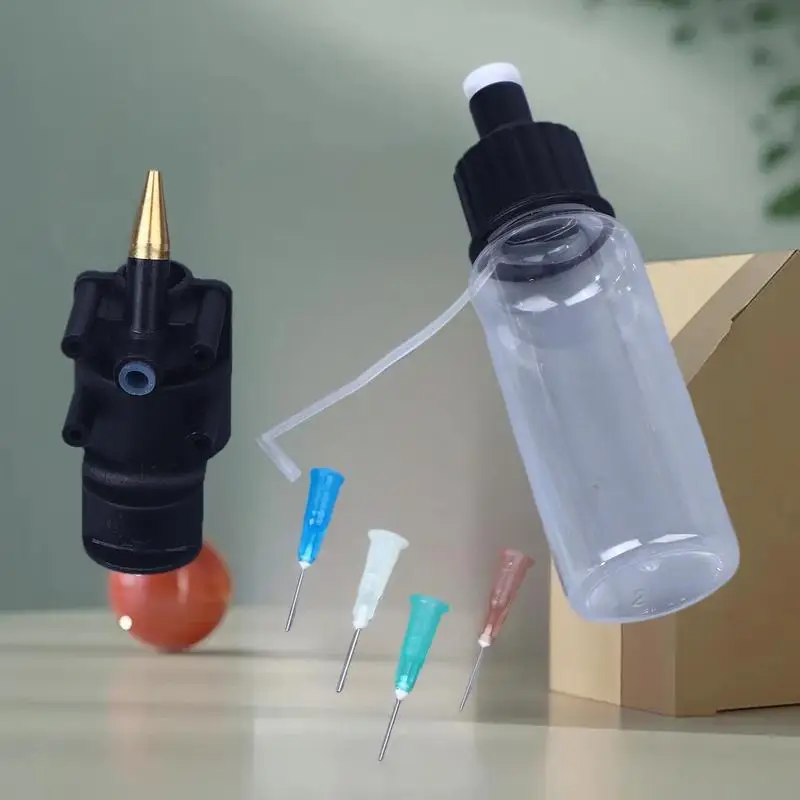 Deluxe Airbrush Kit with Multi-Size Disposable Nozzles & Special 50ml Bottle