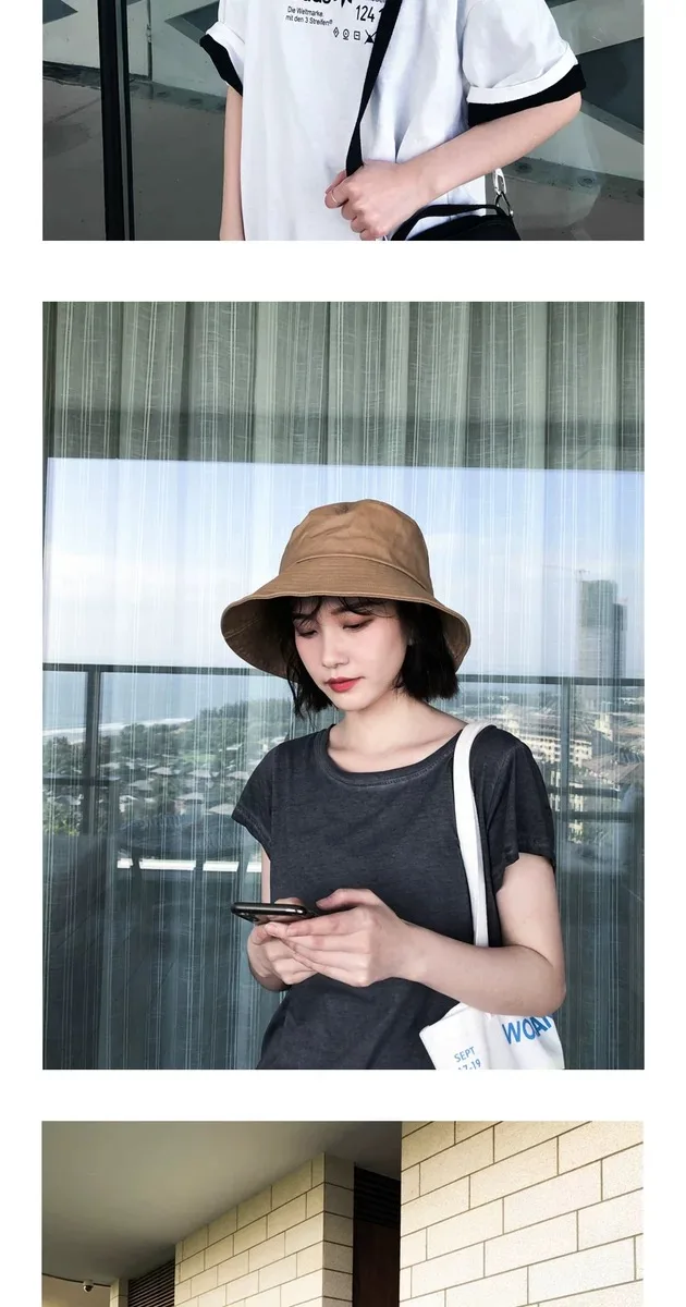 cow print bucket hat New Cotton Bucket Hat Women Summer Sunscreen Panama Hat Female Wide Brim Sunbonnet Fedoras Outdoor Fisherman Hat Beach Cap kangol bucket hat women's