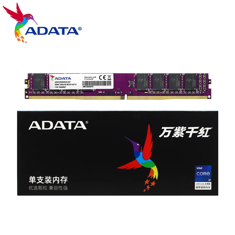Adata-vlp Módulo Ram para Computador Desktop Único 288pin Perfil Muito Baixo Ram 3200mhz 3200mhz 8gb 16gb Original - Imagem 3