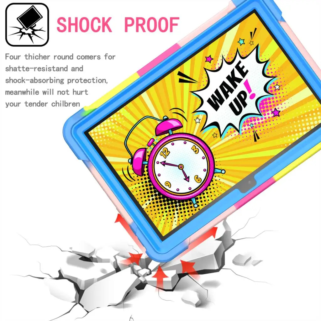 Case For Amazon New Fire HD 8.0 2020 Heavy Duty Armor Shockproof Kids Tablet Cover Fundas For Amazon New Fire HD 7 8 2022 capa