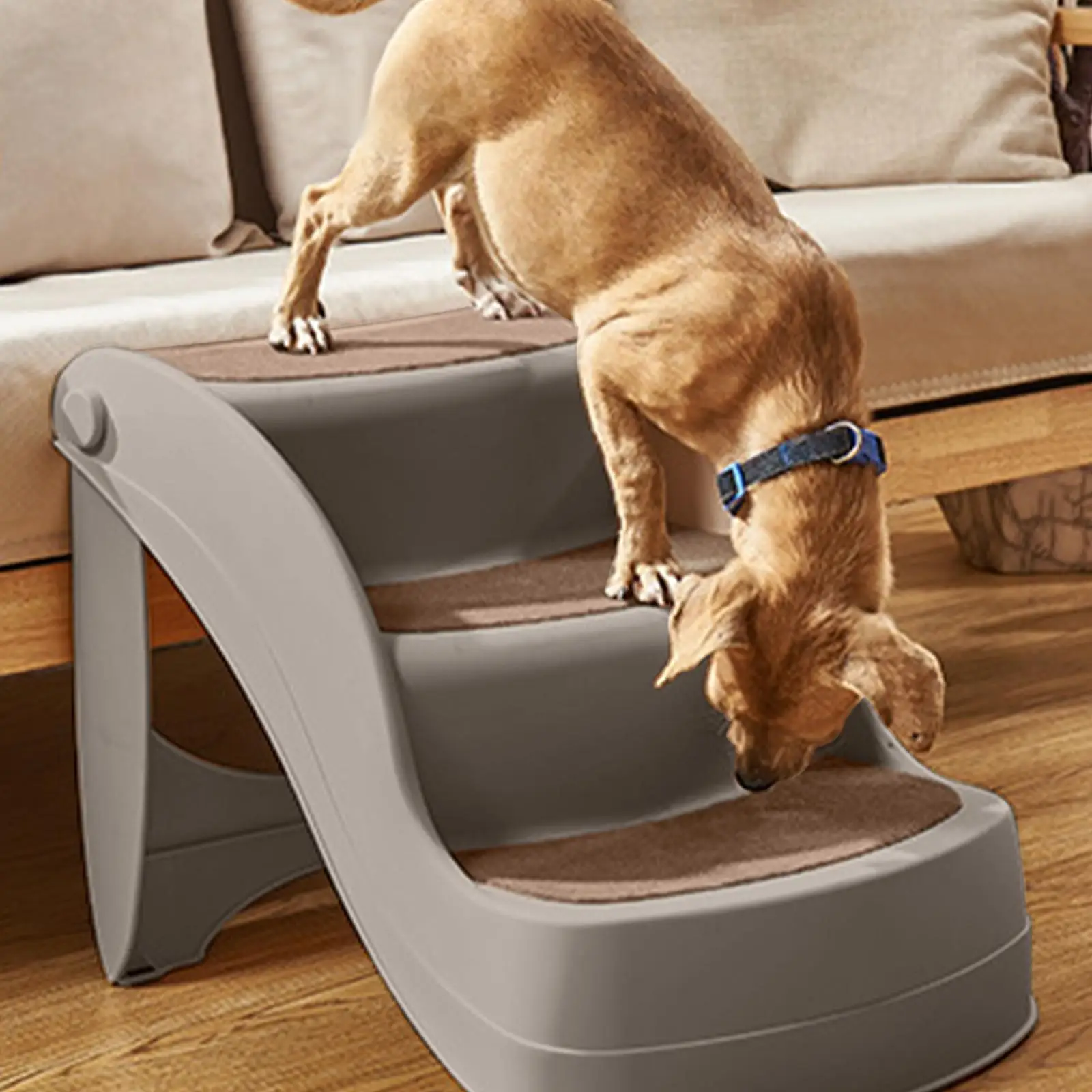 Folding Stairs Dog Stairs Lightweight Easy to to Indoor or Outdoor Ramp ,Fit Easily in The Closet Folding Stairs Dog Stairs Lightweight Easy to to Indoor or Outdoor Ramp ,Fit Easily in The Closet