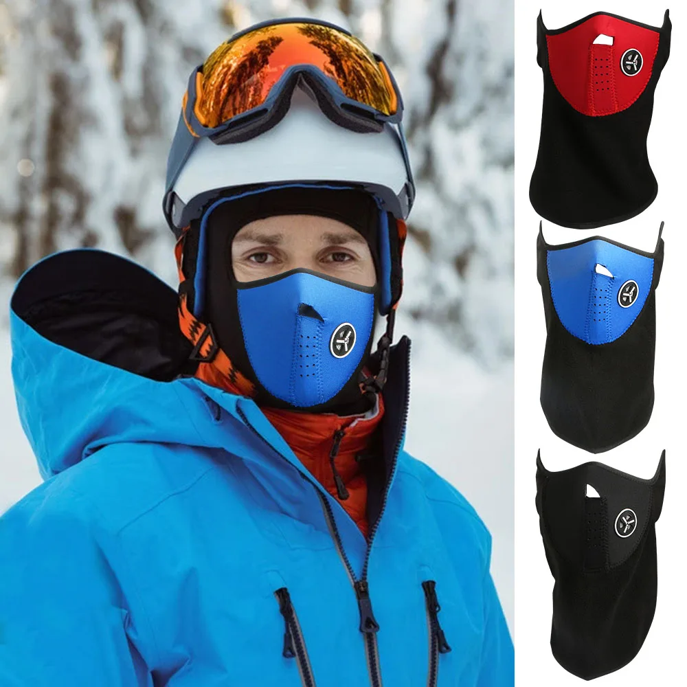 Bandana Scarf Winter Motorcycle Bikers Face Mask Ski Mask Men Women Windproof Neck Gaiter Hiking Cycling Snowboard Neck Warmers