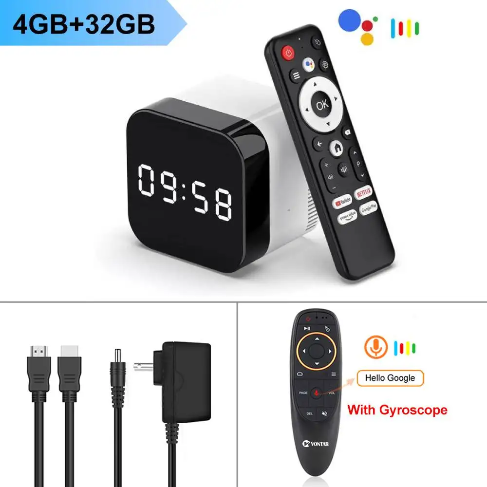 مشغل الوسائط أندرويد 14.0 H96 MAX TV Box أندرويد 1...