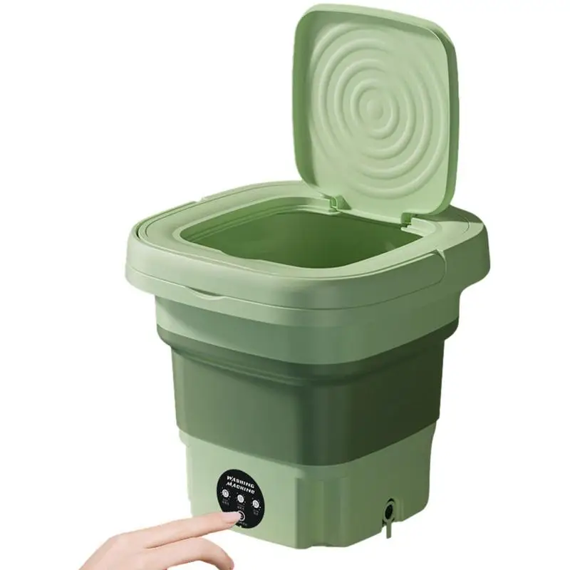 

Foldable Washing Machines 8L Folding Underwear Washing Machines Fully Automatic Washing Machine Small Laundry Bucket