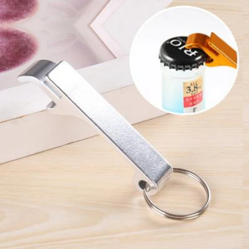 1/2/3/4/5/6Pcs 휴대용 맥주 병따개 키체인 미니 포켓 금속 음료 병따개
