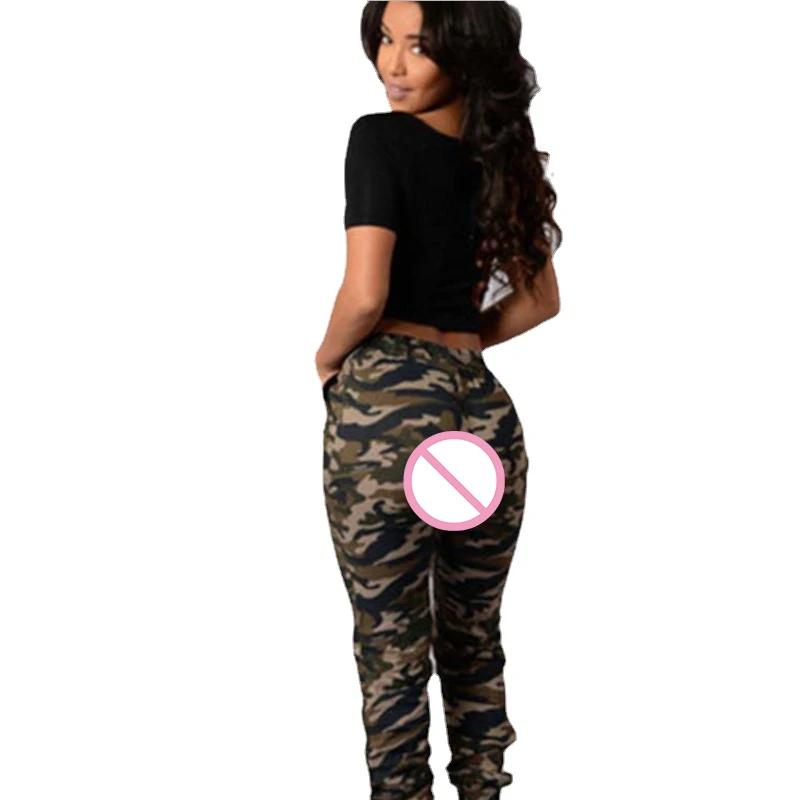 Women Lingerie Set Women Crotchless Shorts Woman Camouflage Sexy Open Crotch Pant Hole Hidden Double Zipper