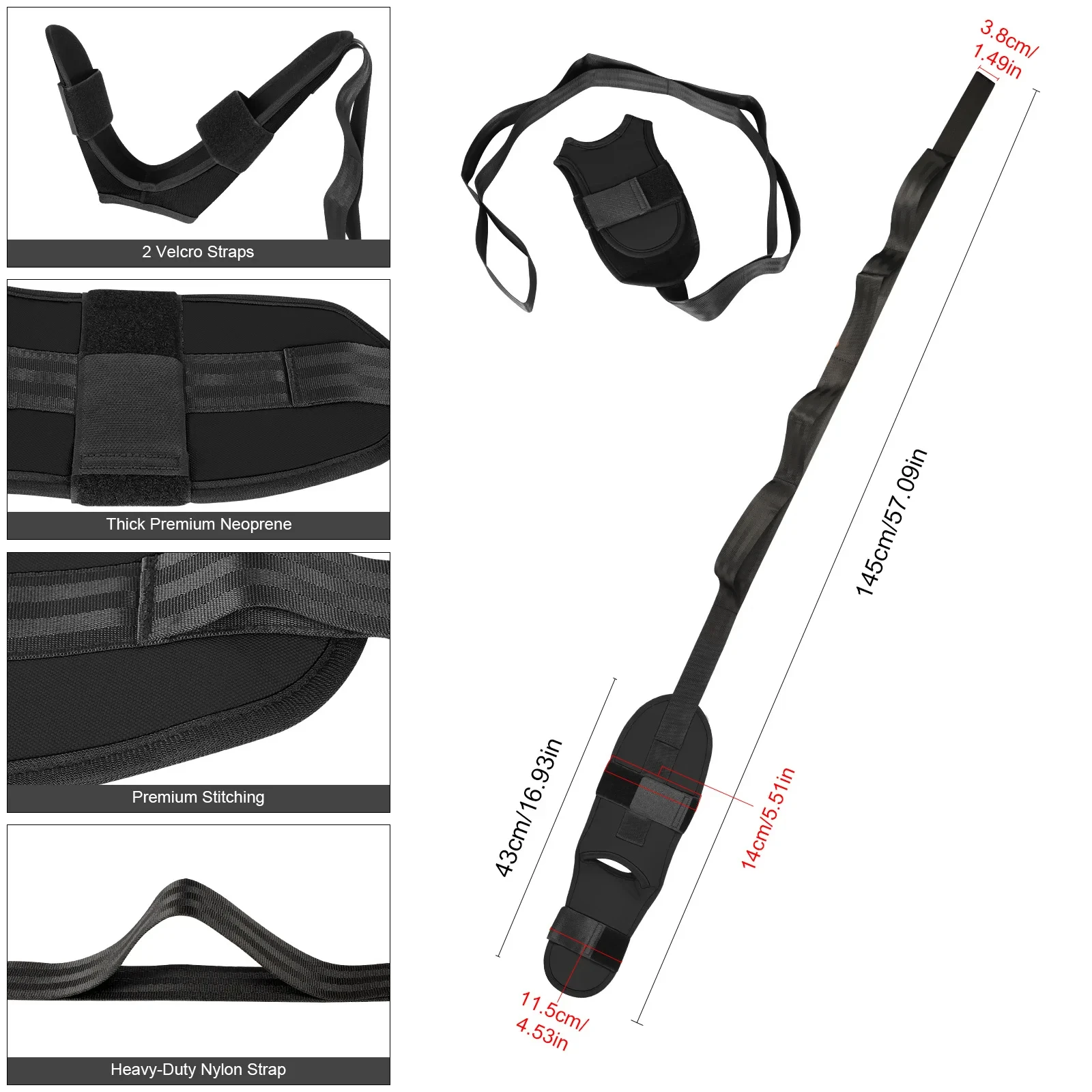 Yoga strap fascia stretcher for foot leg stretching rehabilitation, yoga strap, aerial yoga strap
