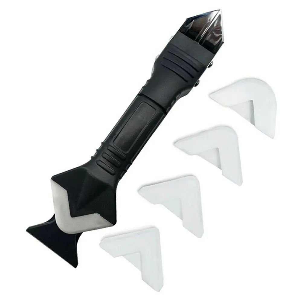 

Multifunctional Rubber Shovel Silicone Rubber Scraper Angle Sewing Shovel Glue Removal Knife Three-in-one Metal Head