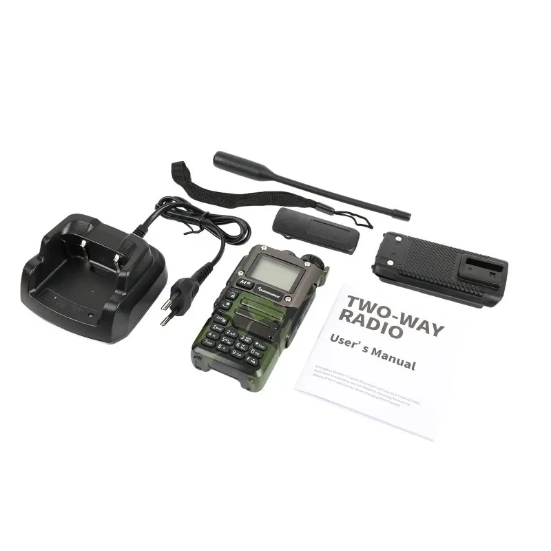 Quansheng UV K6 Walkie Talkie Portable Radio UHF VHF Am Fm Two-Way Radio 128 Channels Free TPYE-C Cable TV Amateur Wireless Remo 6