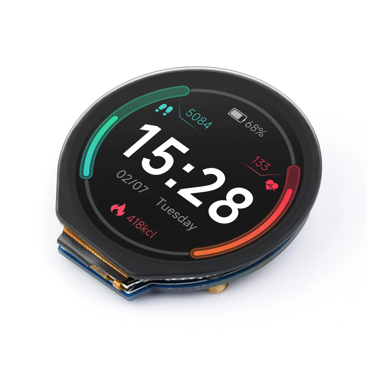 Modulo Touch Screen Display Lcd Ips Rotondo I2C Spi Da 1.28 Pollici Per Arduino Stm32 Rpi Raspberry Pi 3 Modello B 3A 3B Plus 4 5 Zero 2 W