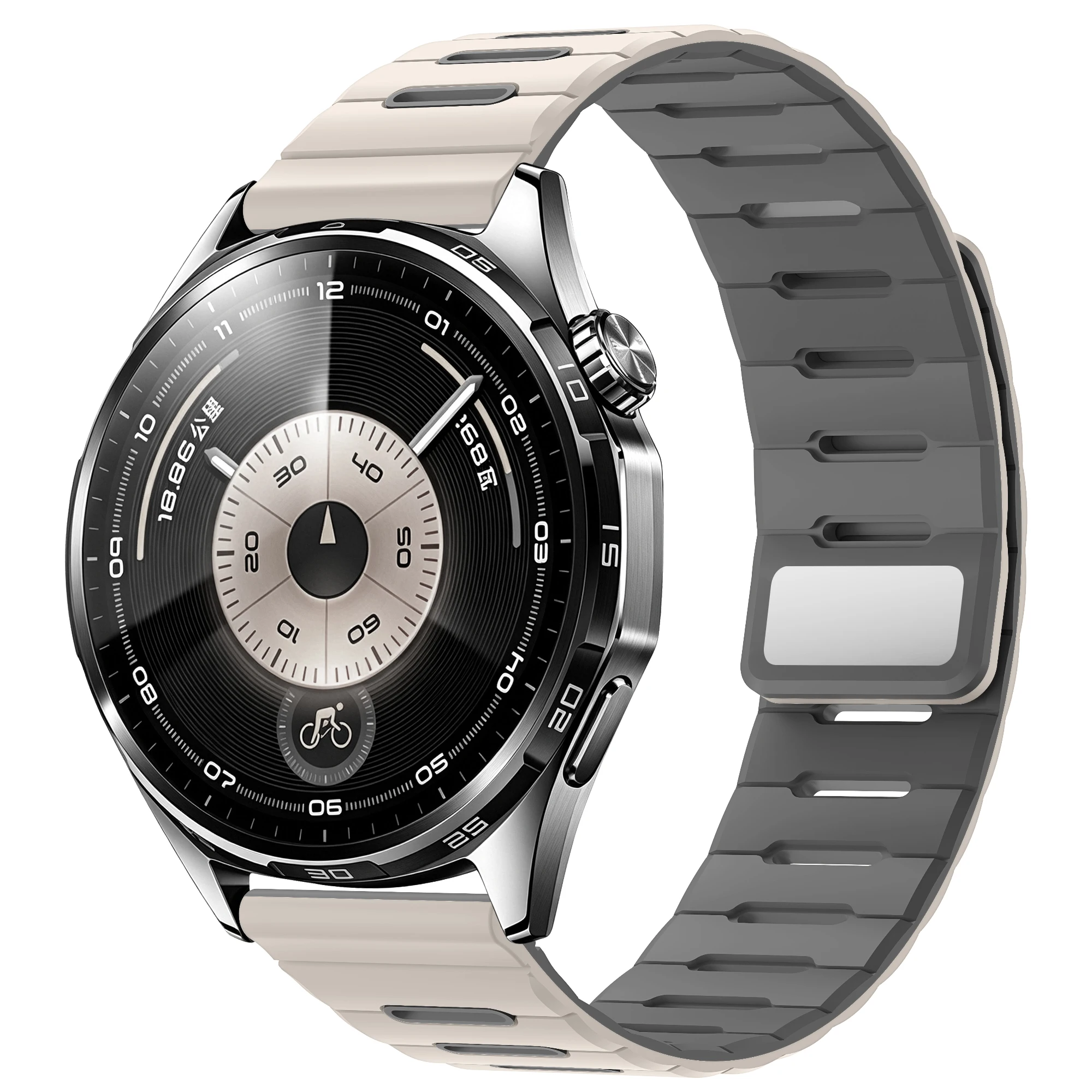 Premium 22mm Magnetic Watch Strap - Versatile Silicone Band Bracelet