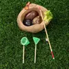 1:12 Scale Miniature Fishing Rod Fish Pole Trammel Net Dollhouse Decoration Doll Accessories Scene Model Micro Landscape 3