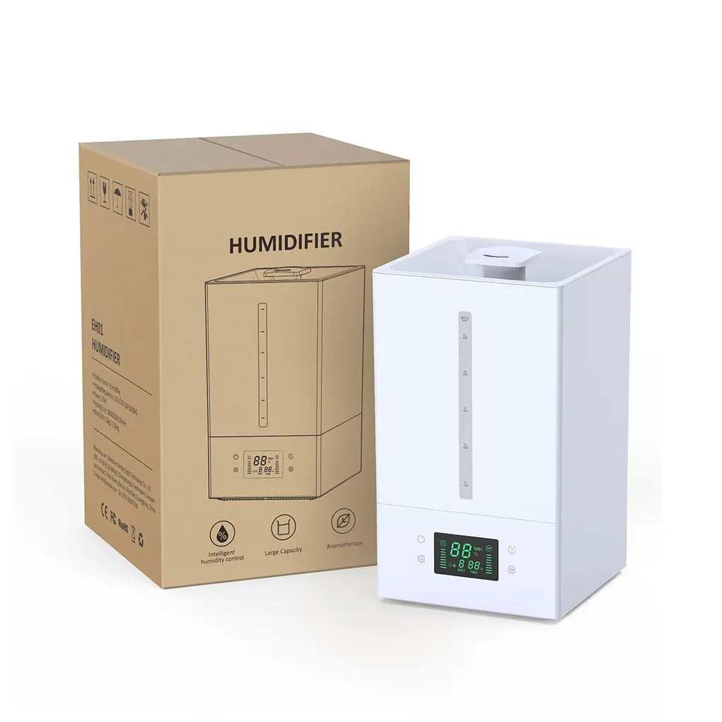

5 5L Humidifiers Cool Mists Baby Nursery Essential Oils Diffuser Outlet Auto-Shut Off Air Purifier Bedroom Large
